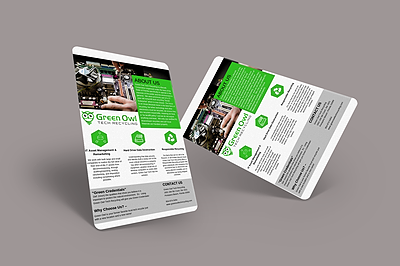 Flyer Design by AnneWanjiku for Green Owl Tech Recycling | Design #21607694