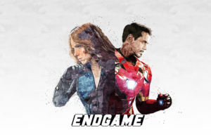 Low poly Iron man and Black Widow standing back to back | T-Shirt-Design von FutureDesigne