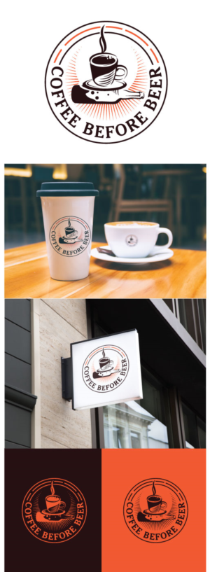 Coffee before beer | Logo Design by AbhishekkM'24