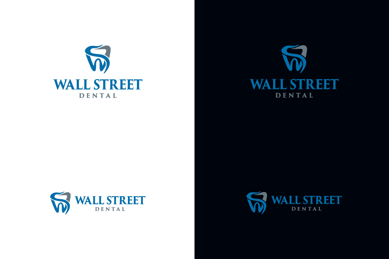 Logo Design by AbdullahDesigns™ for Wall Street Dental P.C. | Design #21642646