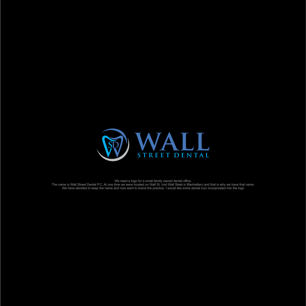 Logo Design by NATURAL SRI for Wall Street Dental P.C. | Design #21645394