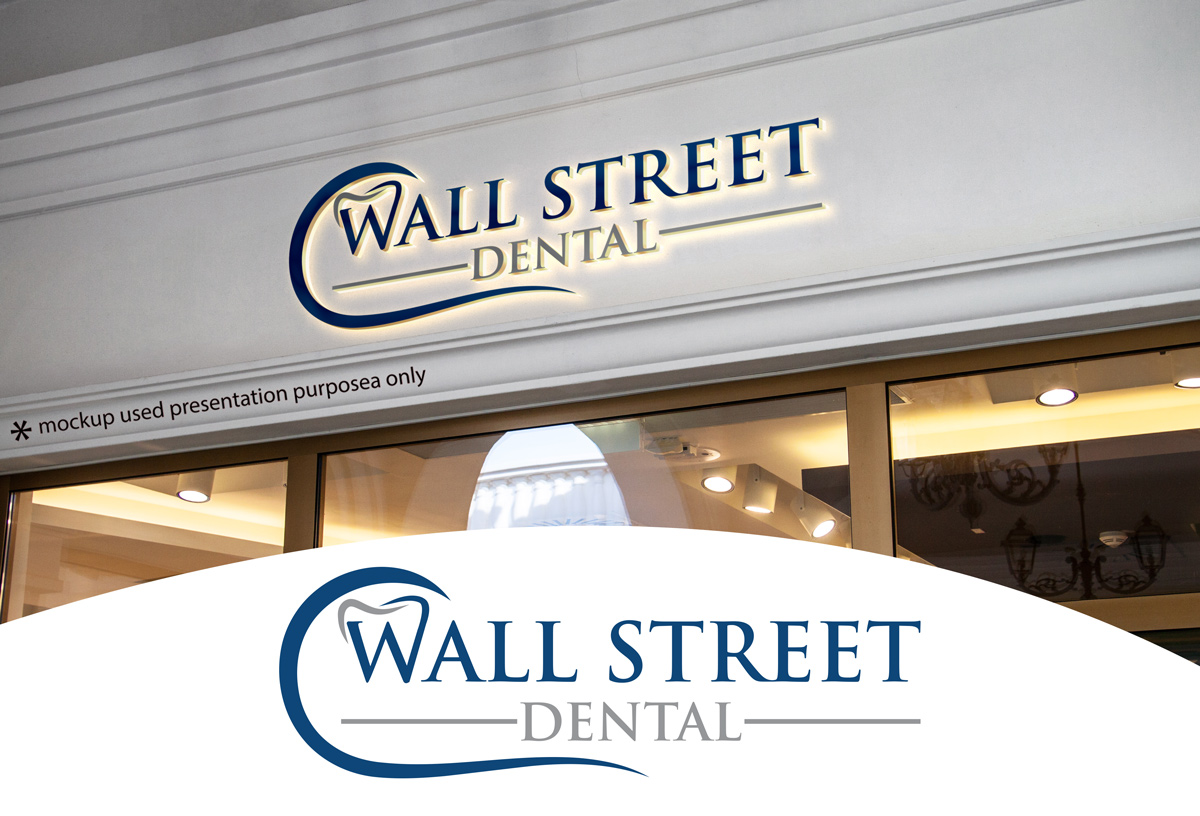 Logo Design by Rubia@ for Wall Street Dental P.C. | Design #21610319