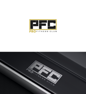 PFC lettering with pro fitness club underneath it PRO in bold and fitness club thin | Logo Design by siti MWDesign