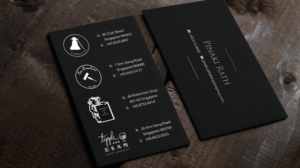 Design for a group involved in running bars and restaurants. They are all based in Singapore | Visitenkarten-Design von Riz'
