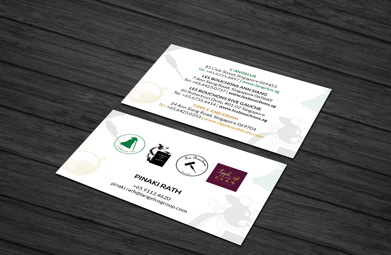 Business Card Design by Creations Box 2015 for L'Angelus group | Design #21614139