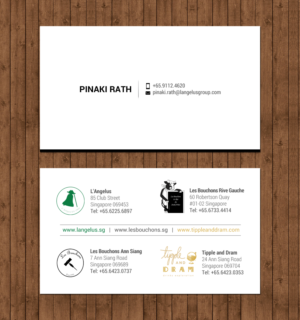 Business Card Design by chandrayaan.creative for L'Angelus group | Design: #21604351