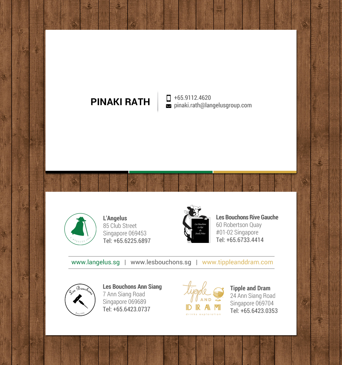 Diseño de Tarjeta de Presentación por chandrayaan.creative para L'Angelus group | Diseño #21604354