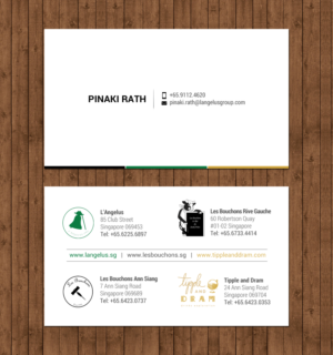 Business Card Design by chandrayaan.creative for L'Angelus group | Design: #21604354