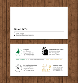 Business Card Design by chandrayaan.creative for L'Angelus group | Design: #21604355