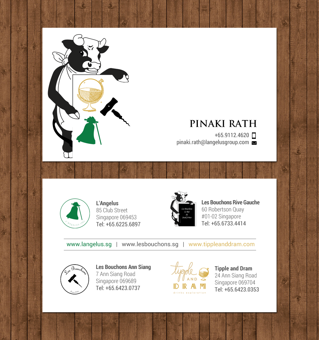 Diseño de Tarjeta de Presentación por chandrayaan.creative para L'Angelus group | Diseño #21604356
