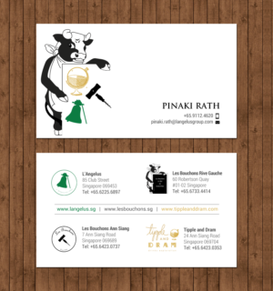 Business Card Design by chandrayaan.creative for L'Angelus group | Design: #21604356