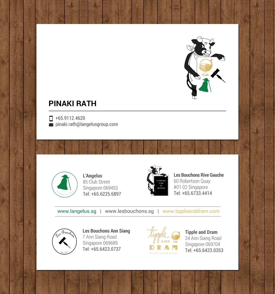 Diseño de Tarjeta de Presentación por chandrayaan.creative para L'Angelus group | Diseño #21604359