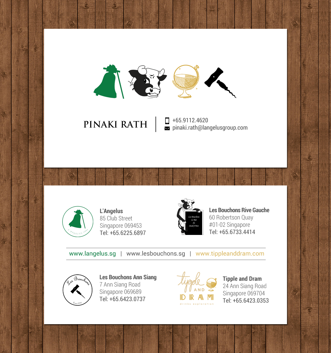 Diseño de Tarjeta de Presentación por chandrayaan.creative para L'Angelus group | Diseño #21604368