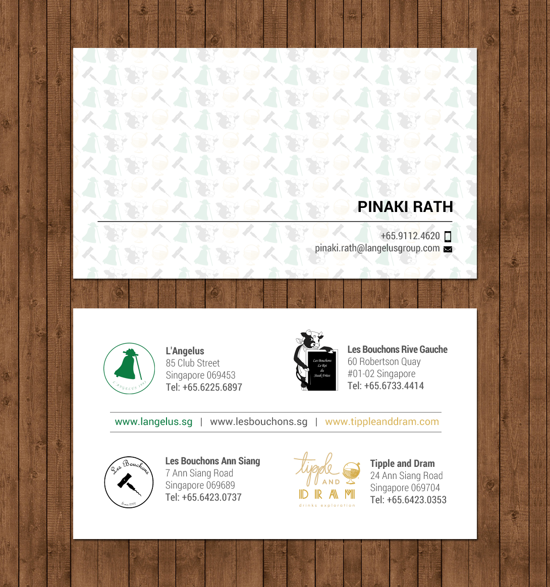 Diseño de Tarjeta de Presentación por chandrayaan.creative para L'Angelus group | Diseño #21604369