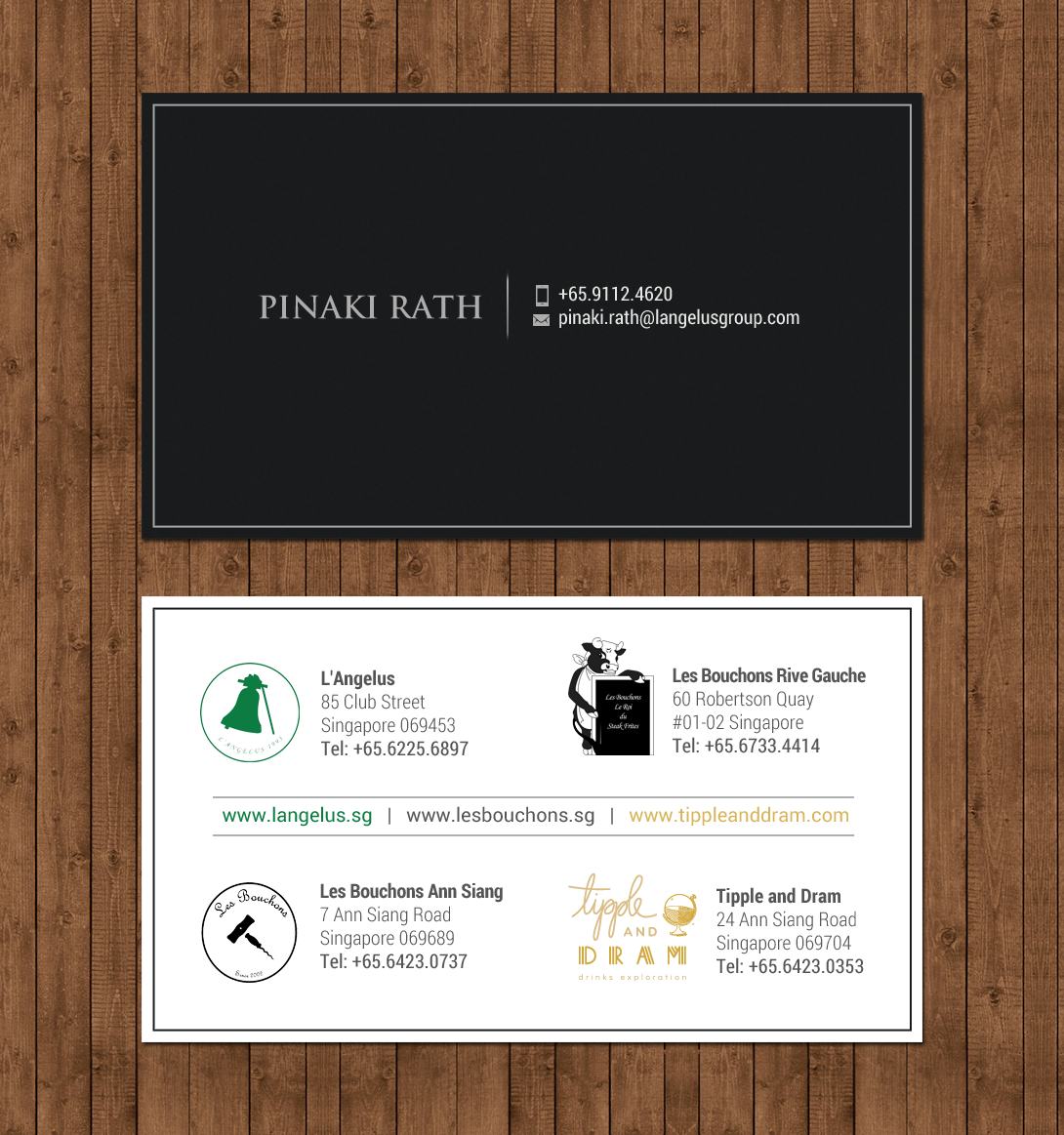 Diseño de Tarjeta de Presentación por chandrayaan.creative para L'Angelus group | Diseño #21604370