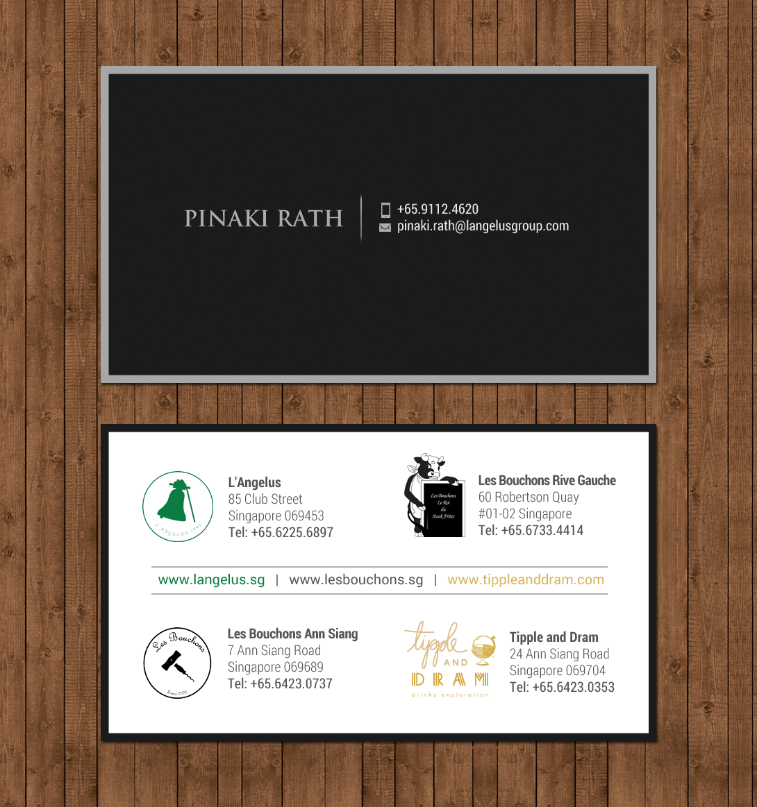 Diseño de Tarjeta de Presentación por chandrayaan.creative para L'Angelus group | Diseño #21604371