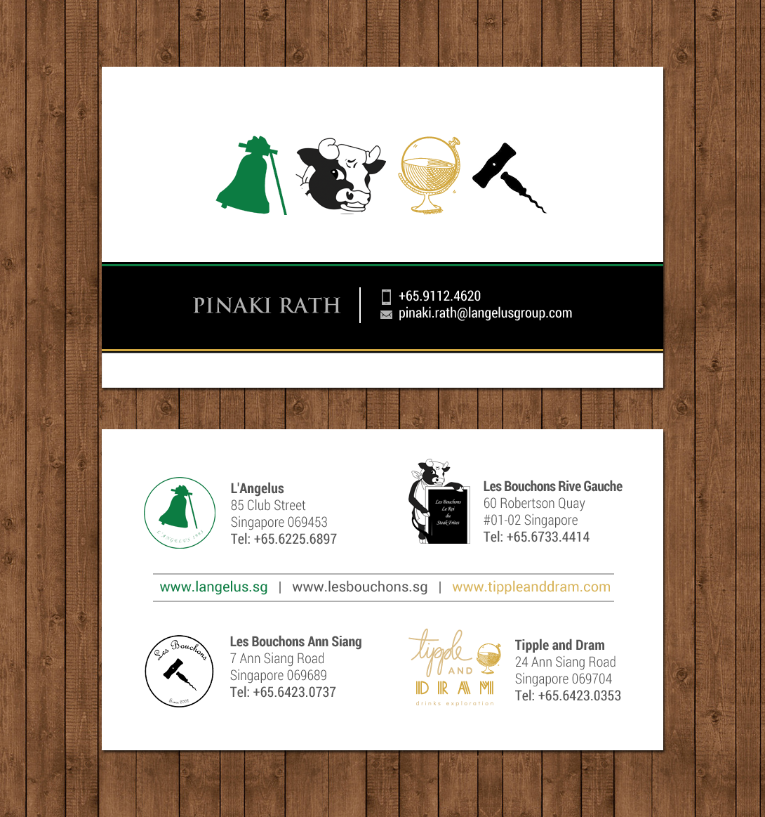 Diseño de Tarjeta de Presentación por chandrayaan.creative para L'Angelus group | Diseño #21605532