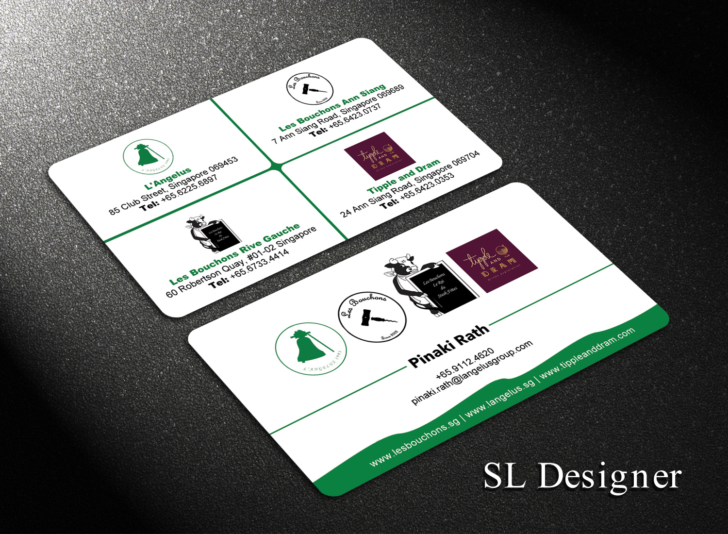 Diseño de Tarjeta de Presentación por SL Designer para L'Angelus group | Diseño #21607215