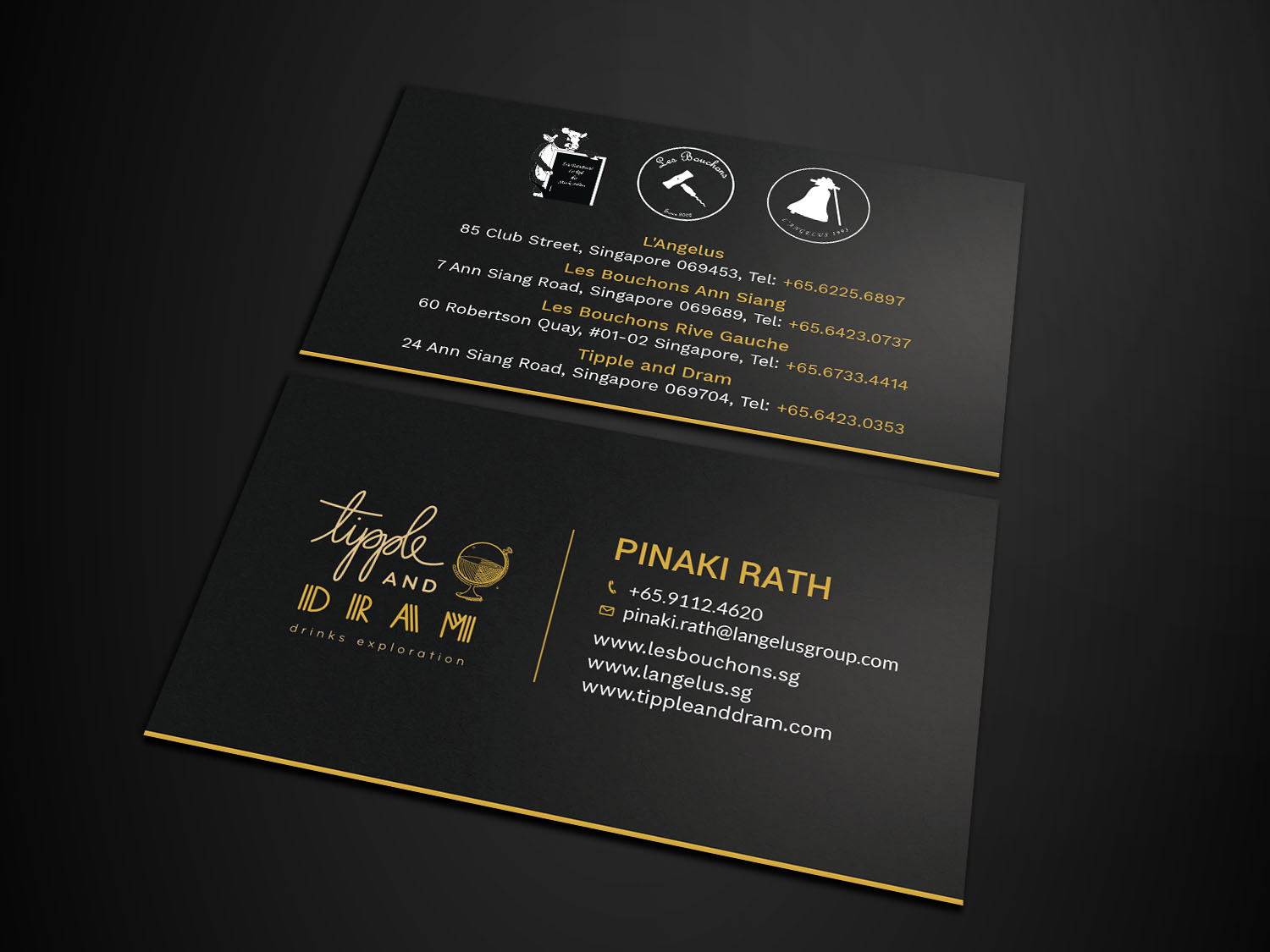 Visitenkarten-Design von Tripti Ranjan Gain für L'Angelus group | Design #21601394