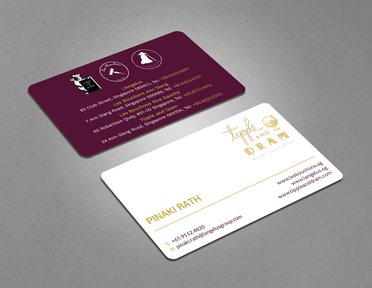 Visitenkarten-Design von Tripti Ranjan Gain für L'Angelus group | Design #21601396