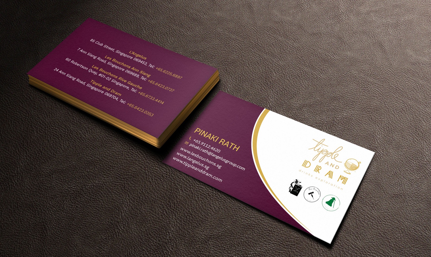 Diseño de Tarjeta de Presentación por Tripti Ranjan Gain para L'Angelus group | Diseño #21601403