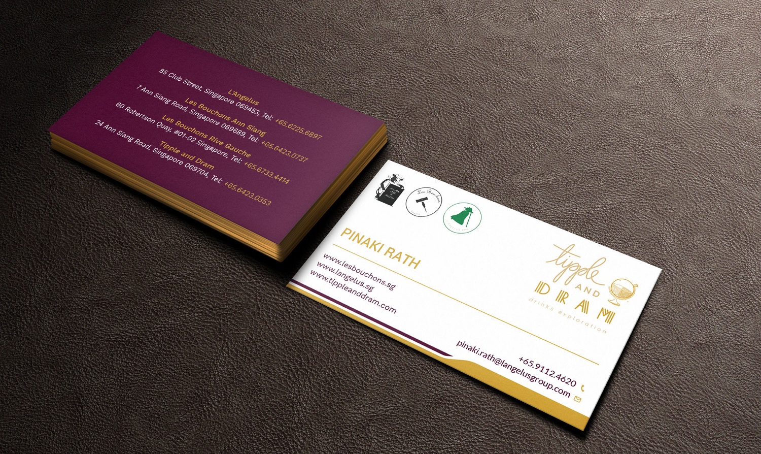 Diseño de Tarjeta de Presentación por Tripti Ranjan Gain para L'Angelus group | Diseño #21601404