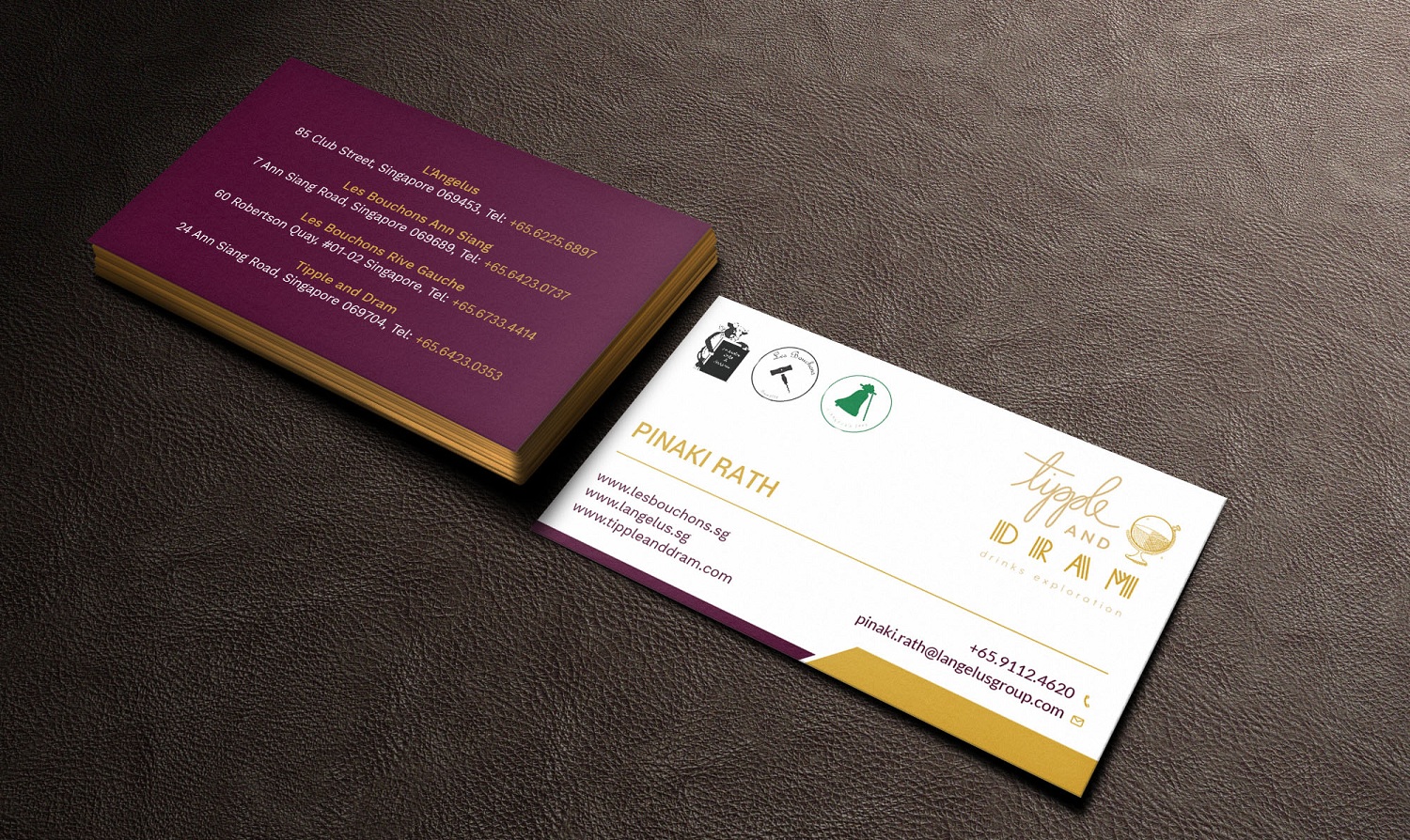 Diseño de Tarjeta de Presentación por Tripti Ranjan Gain para L'Angelus group | Diseño #21601405