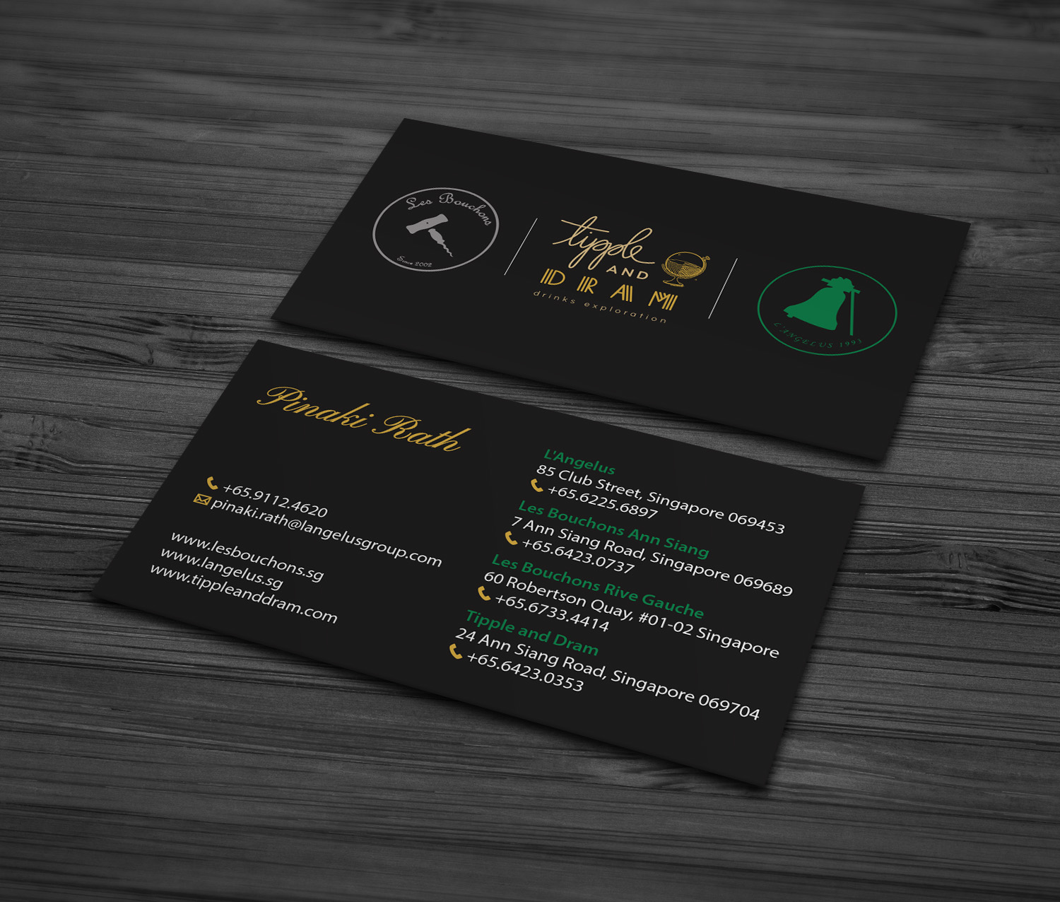 Business Card Design by MDesign for L'Angelus group | Design #21612303