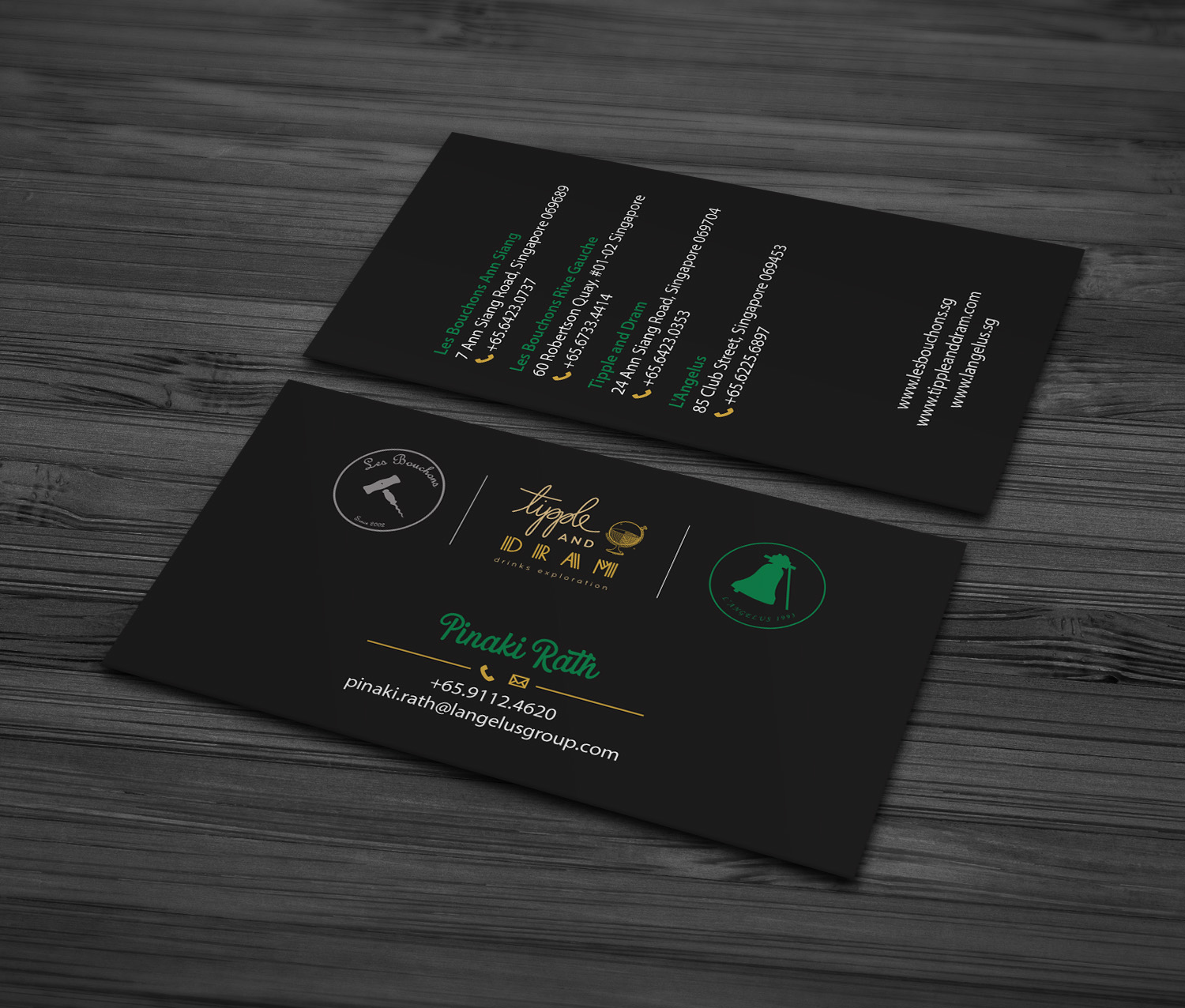 Business Card Design by MDesign for L'Angelus group | Design #21612309