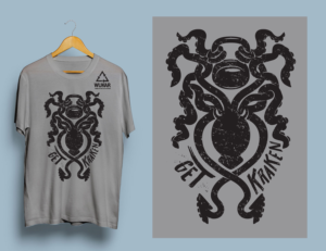 Get Kraken on a gray T-Shirt for my gym | Diseño de Camiseta por Phantom007