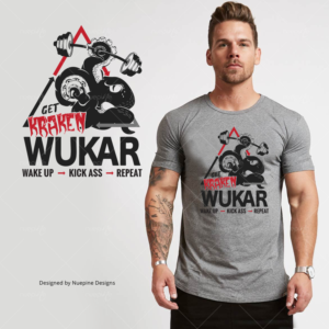 Get Kraken on a gray T-Shirt for my gym | Diseño de Camiseta por Nuepine Designs