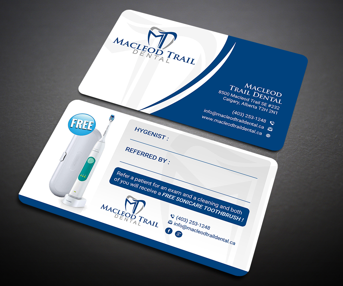 Business Card Design by Designers Hub for Macleod Trail Dental | Design #21606477