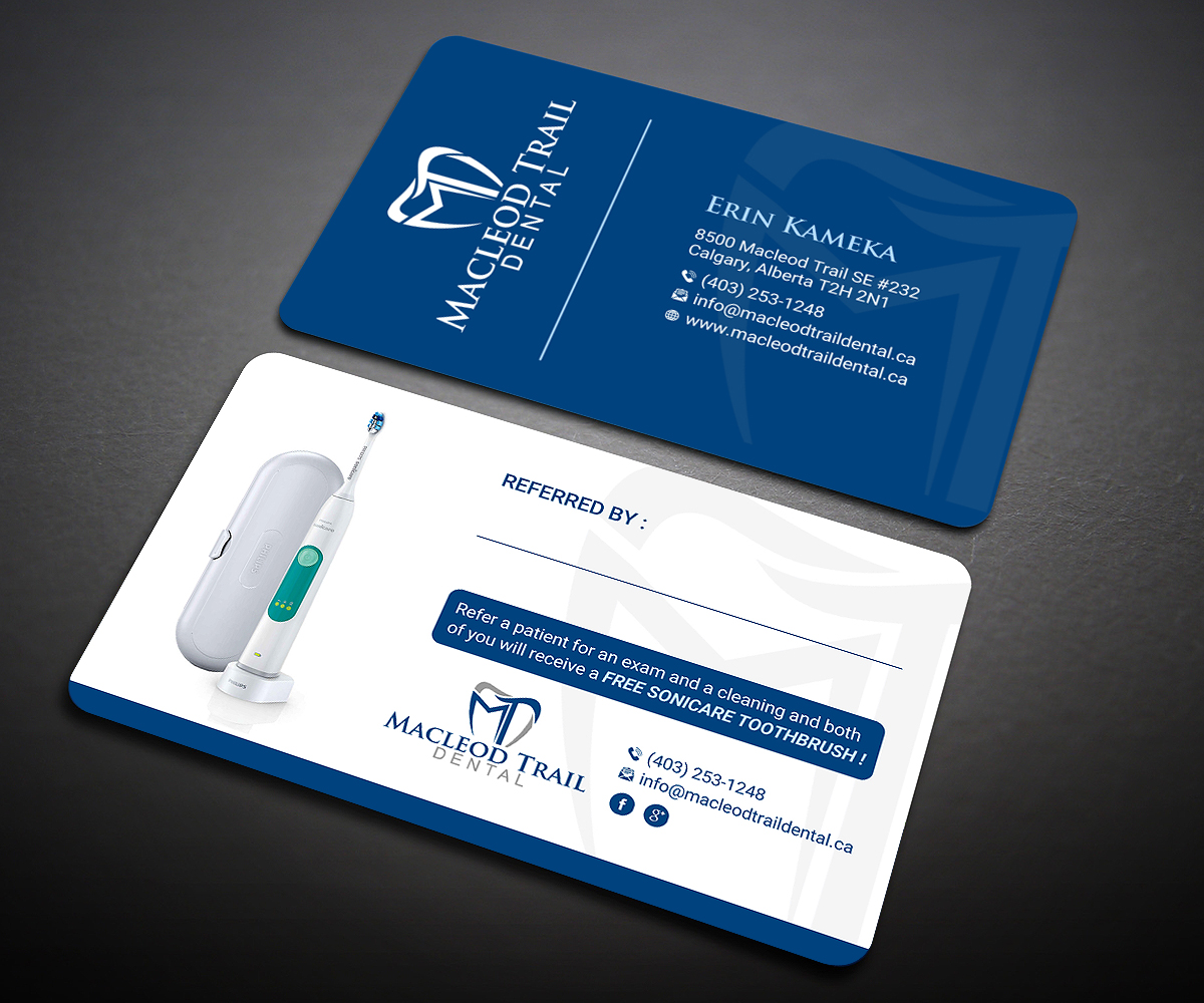Business Card Design by Designers Hub for Macleod Trail Dental | Design #21622876