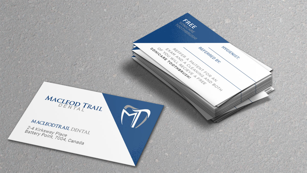 Visitenkarten-Design von Verified artistry (Design garden) für Macleod Trail Dental | Design #21601263