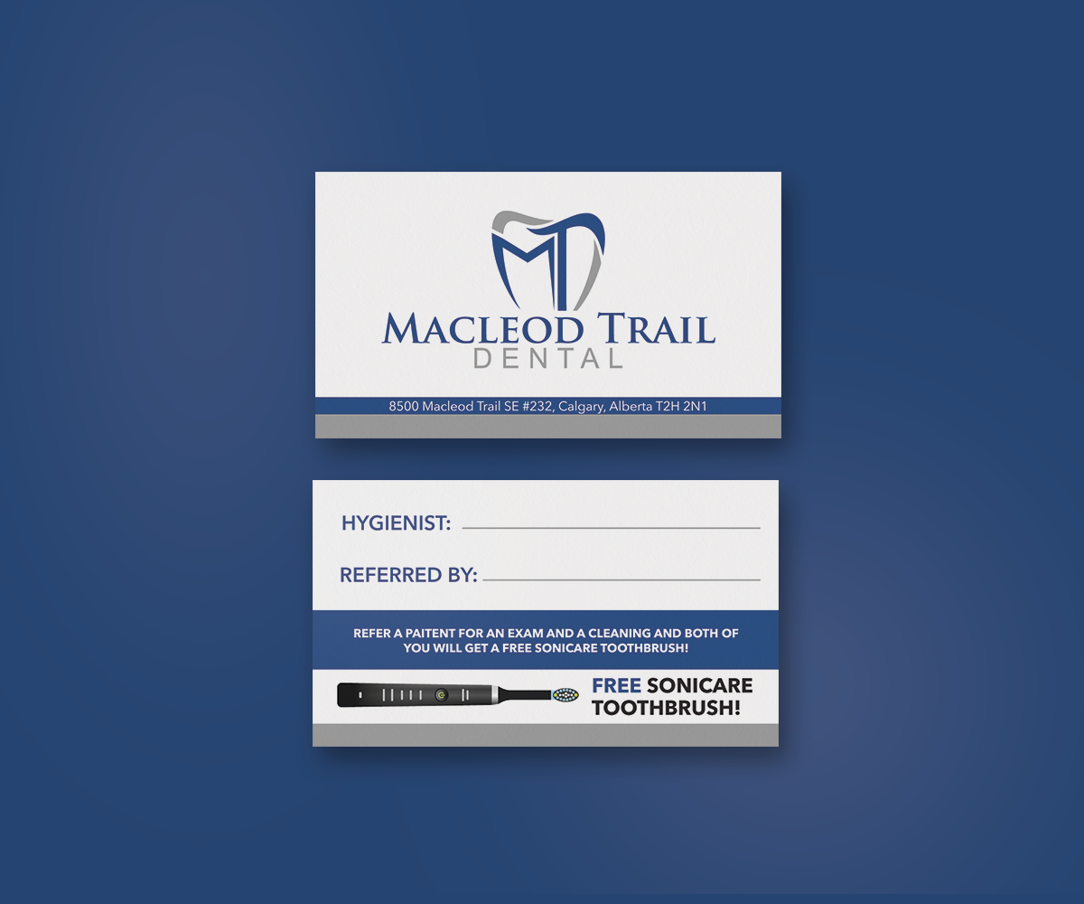 Business Card Design by JK18 for Macleod Trail Dental | Design #21602272