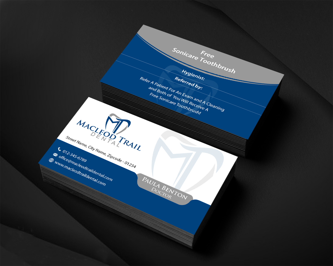 Business Card Design by Infinitive Technology for Macleod Trail Dental | Design #21602909