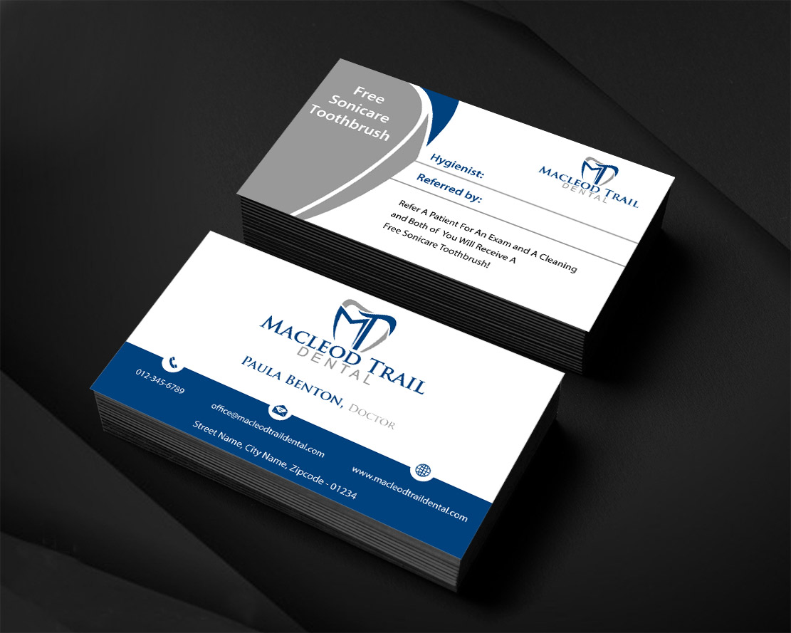 Diseño de Tarjeta de Presentación por Infinitive Technology para Macleod Trail Dental | Diseño #21602924