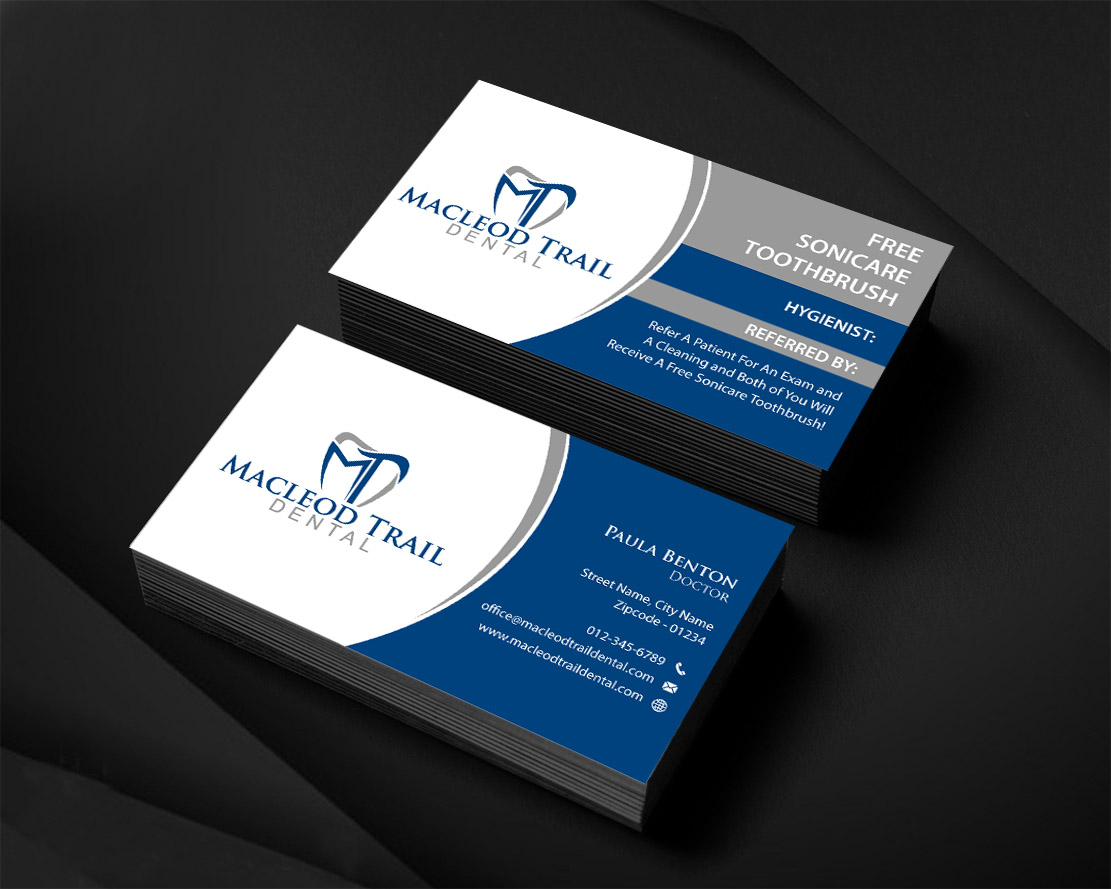 Diseño de Tarjeta de Presentación por Infinitive Technology para Macleod Trail Dental | Diseño #21602938