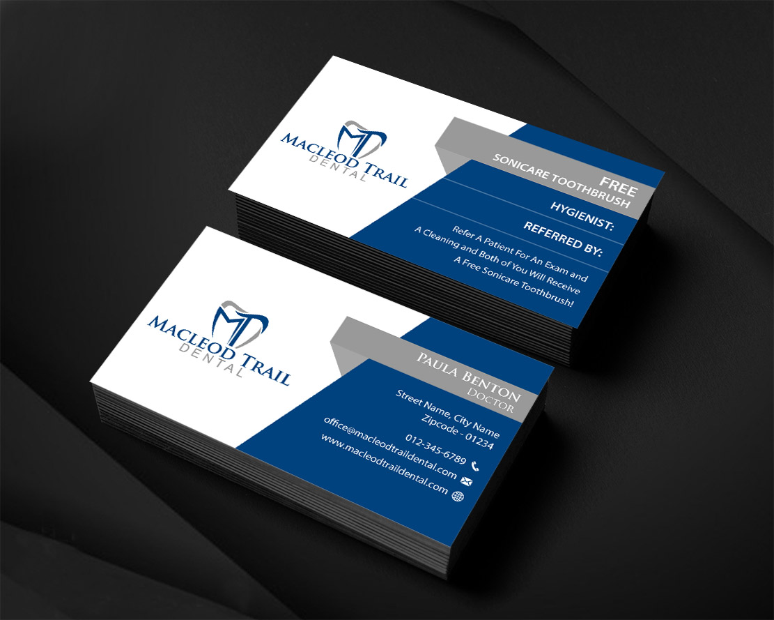 Diseño de Tarjeta de Presentación por Infinitive Technology para Macleod Trail Dental | Diseño #21602939