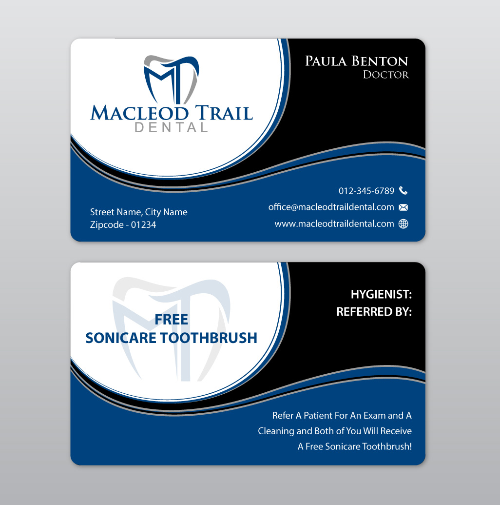 Diseño de Tarjeta de Presentación por Infinitive Technology para Macleod Trail Dental | Diseño #21603991