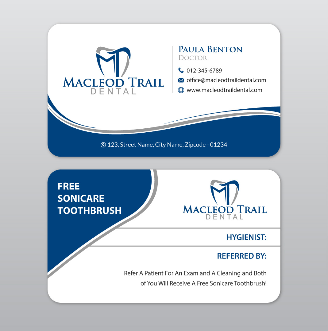 Diseño de Tarjeta de Presentación por Infinitive Technology para Macleod Trail Dental | Diseño #21603992