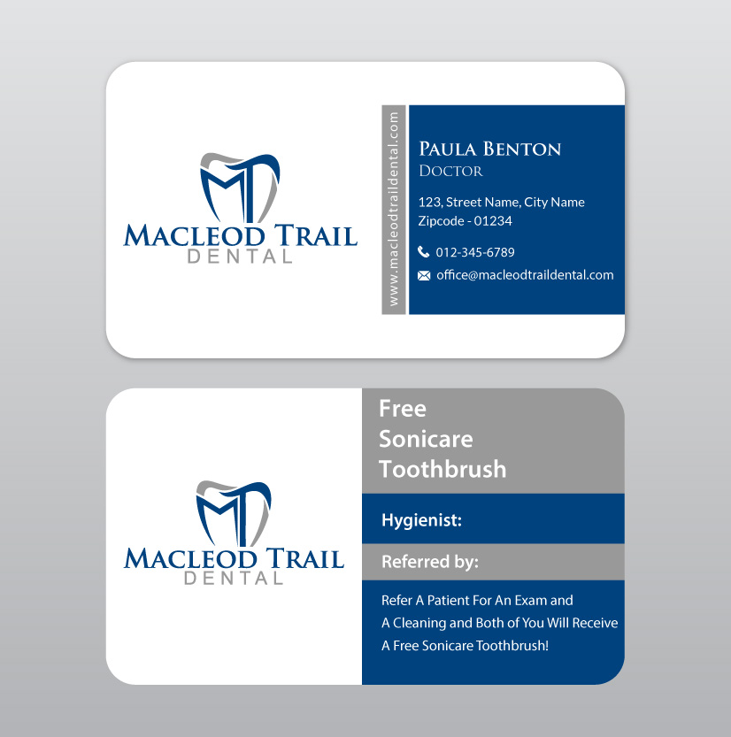 Diseño de Tarjeta de Presentación por Infinitive Technology para Macleod Trail Dental | Diseño #21603994