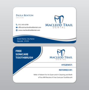 Design de Carte de Visite par Infinitive Technology pour Macleod Trail Dental | Design : #21603999