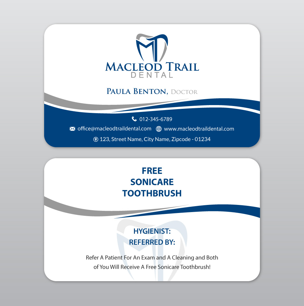 Diseño de Tarjeta de Presentación por Infinitive Technology para Macleod Trail Dental | Diseño #21604000