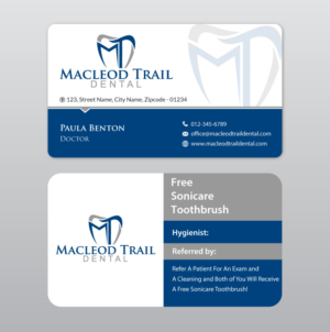 Design de Carte de Visite par Infinitive Technology pour Macleod Trail Dental | Design : #21604001