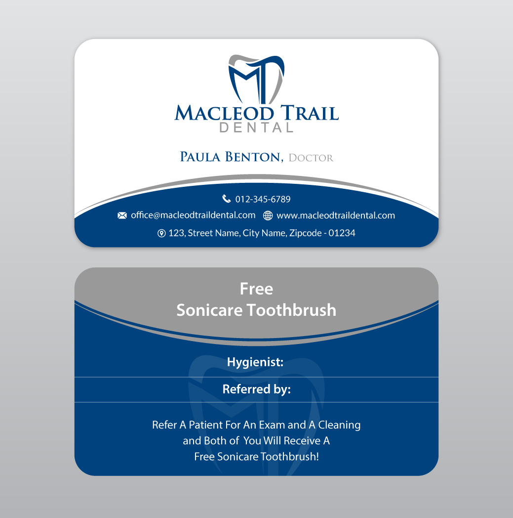 Diseño de Tarjeta de Presentación por Infinitive Technology para Macleod Trail Dental | Diseño #21604002
