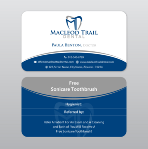 Design de Carte de Visite par Infinitive Technology pour Macleod Trail Dental | Design : #21604002