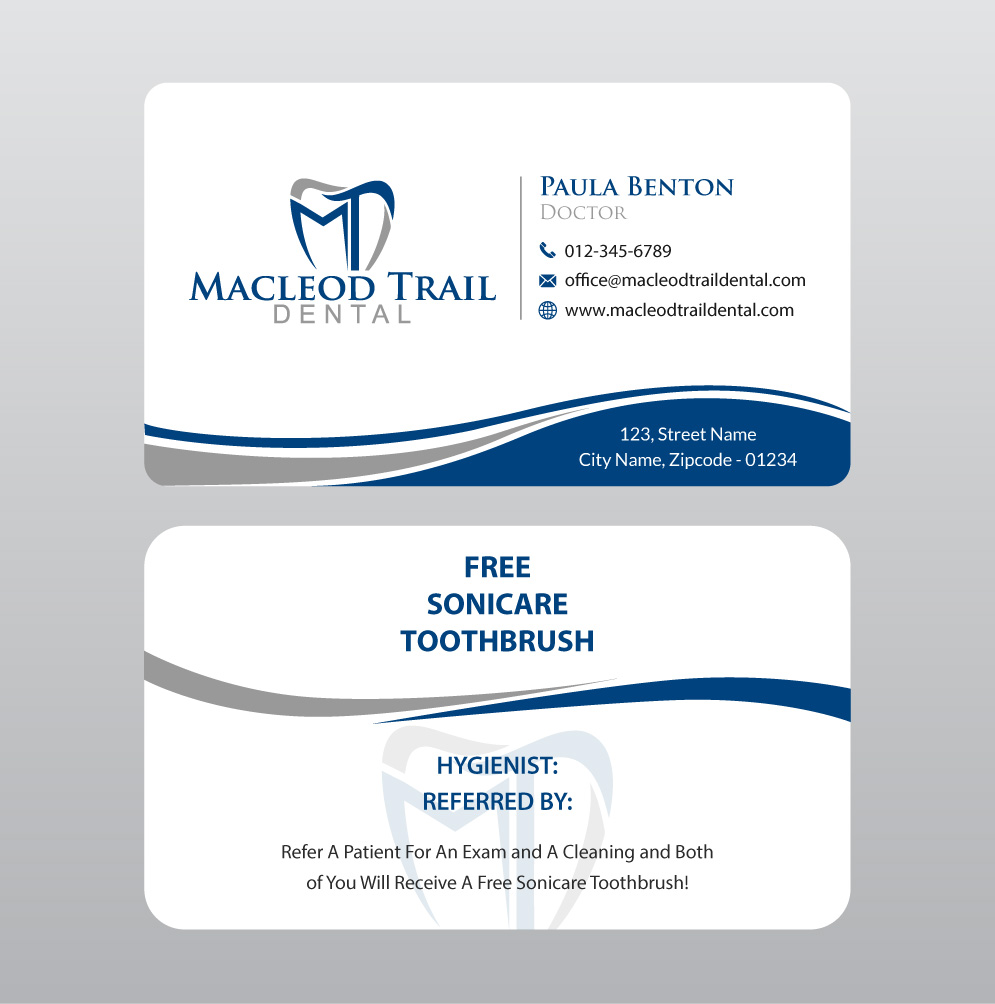 Diseño de Tarjeta de Presentación por Infinitive Technology para Macleod Trail Dental | Diseño #21604007