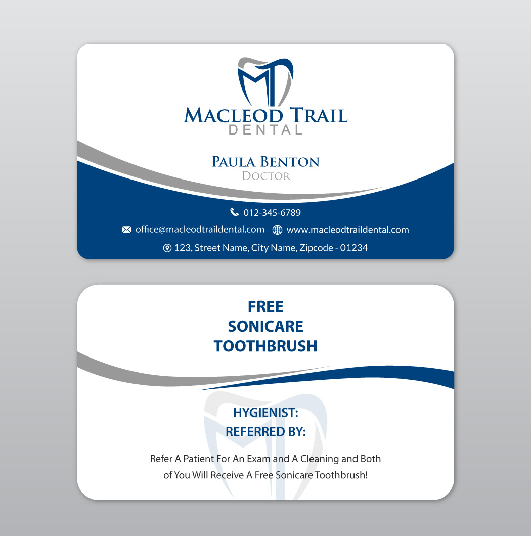 Diseño de Tarjeta de Presentación por Infinitive Technology para Macleod Trail Dental | Diseño #21604009