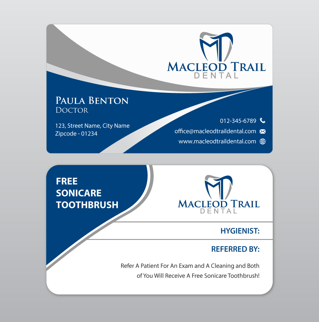 Diseño de Tarjeta de Presentación por Infinitive Technology para Macleod Trail Dental | Diseño #21604010
